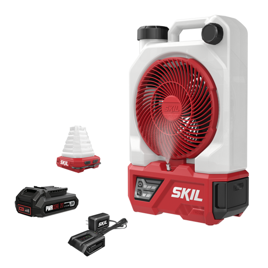 12V/20V 7 In. Misting Fan and Collapsible Lantern Combo, 20V Kit