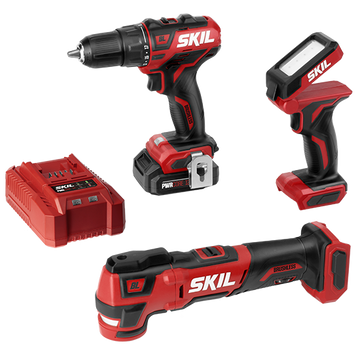 12V Brushless 3-Tool Combo Kit: Drill Driver, Multi-Tool & Area Light
