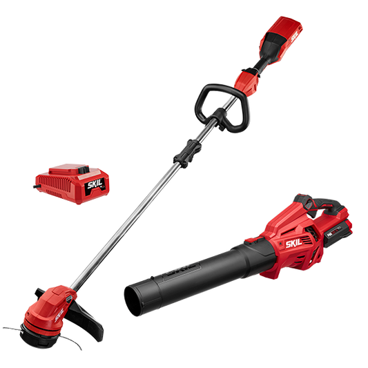 40V Brushless 14 IN. String Trimmer & Leaf Blower Combo Kit