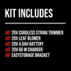 20V 12 In. String Trimmer and 420 CFM Leaf Blower Combo Kit