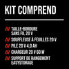 Kit combiné de taille-bordure de 20 V, 12 po et de souffleuse à feuilles de 420 pi3/min