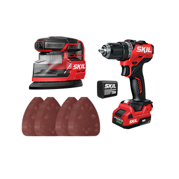 12V Brushless Compact Drill Driver & Detail Sander Combo Kit