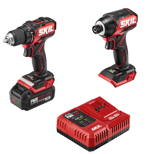 20V Brushless Compact Drill Driver and Impact Driver Kit