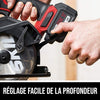 Scie circulaire sans balais de 12 V, 5-1/2 po