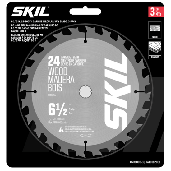 Lames Scie Circulaire TCT 24 Dents Enventor - Lot De 3, 115 Mm, Pour Bois, Plastique, Cloison Sèche