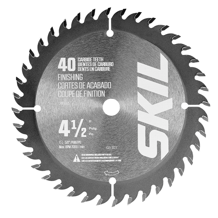 4-1/2 In. 24-Tooth & 40-Tooth Carbide Circular Saw Blade Set | SKIL ...