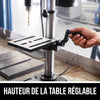 Perceuse à colonne de table de 6,2 A, 10 po