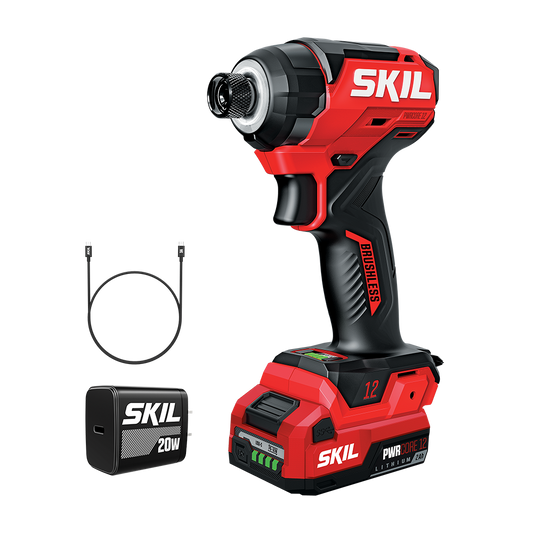 Brushless 12V 1/4 In. Compact Hex Impact Driver