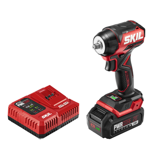 Llave de impacto compacta de 3/8 de pulgada de 20 V sin escobillas