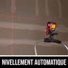 Laser à lignes croisées rouges à mise à niveau automatique