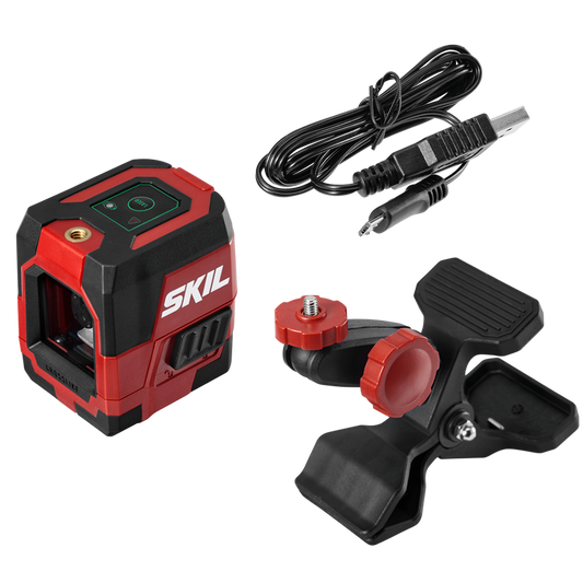Self-leveling Green Cross Laser with Clamp