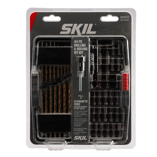 44 Piece Drilling and Screw Driving Kit with Bit Grip