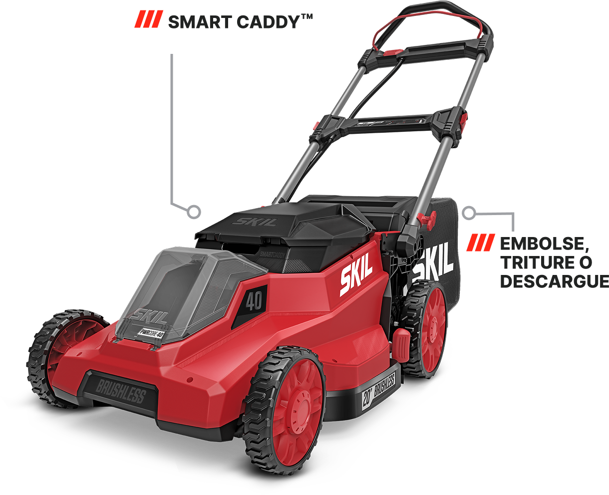 CORTADORA DE CÉSPED DE EMPUJE DE 20 PULGADAS DE 40 V CON SMART CADDY™