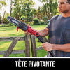 Scie à élaguer à long manche avec pile et chargeur de 8 po