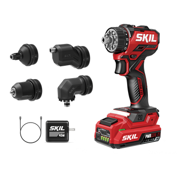 Brushless 20V Compact Multi-Head Drill Driver Kit