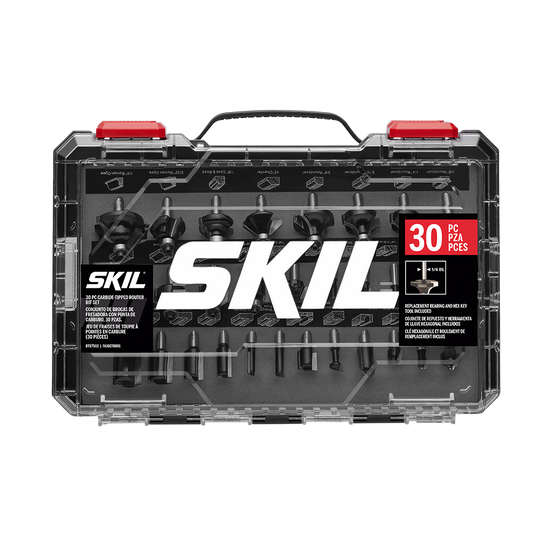 30 Pc. Carbide-Tipped Router Bit Set