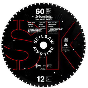 12 IN. X 60T Dry Cut Metal Blade