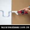 Kit de furet/dégorgeoir électrique pour le nettoyage de tuyaux d’écoulement 12 V/20 V