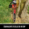Kit de scie à chaîne sans balais de 40 V, 18 po