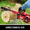 Kit de scie à chaîne sans balais de 40 V, 18 po