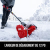 Attachement de pelle à neige de 12 po