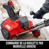 Kit de souffleuse à neige à un seul niveau de 40V, 20 po sans balais