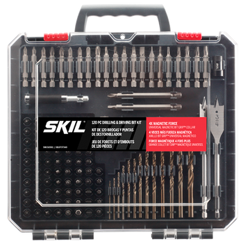 120 piece Drilling and Driving Set with Bit Grip