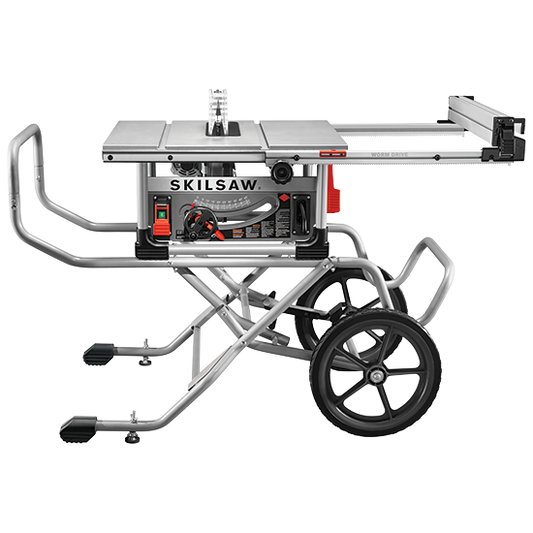 10 IN. Heavy Duty Worm Drive Table Saw With Stand