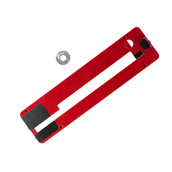 RMSPO Dado Plaque d'insertion de rechange pour scie à table Skil TS6307-00, coupe à 90 degrés, rouge