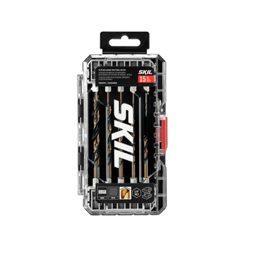 15-Piece Hex Shank Twist Drill Bit Set