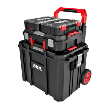 Rolling Tool and Organizer Box 4 Pc. Tower Set