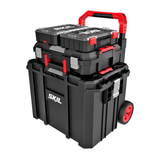 Rolling Tool and Organizer Box 4 Pc. Tower Set