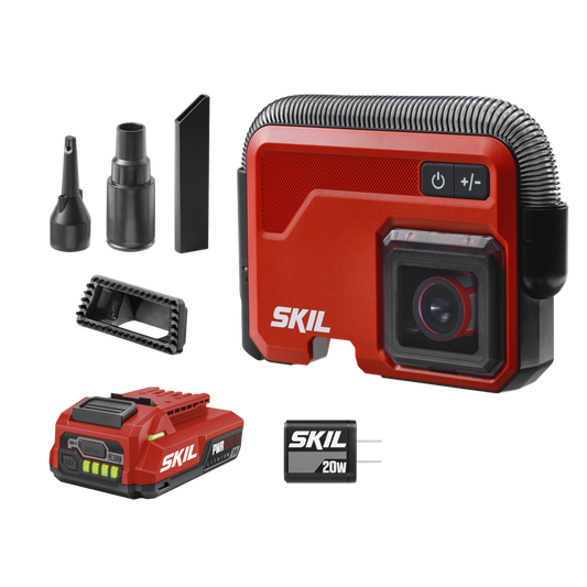 12V/20V Brushless Slim Vacuum, 20V Kit