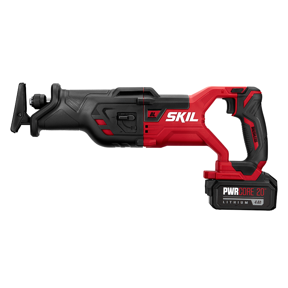 PWR CORE 20 Brushless 20V Reciprocating Saw Kit with 4.0Ah Battery and PWR Jump Charger