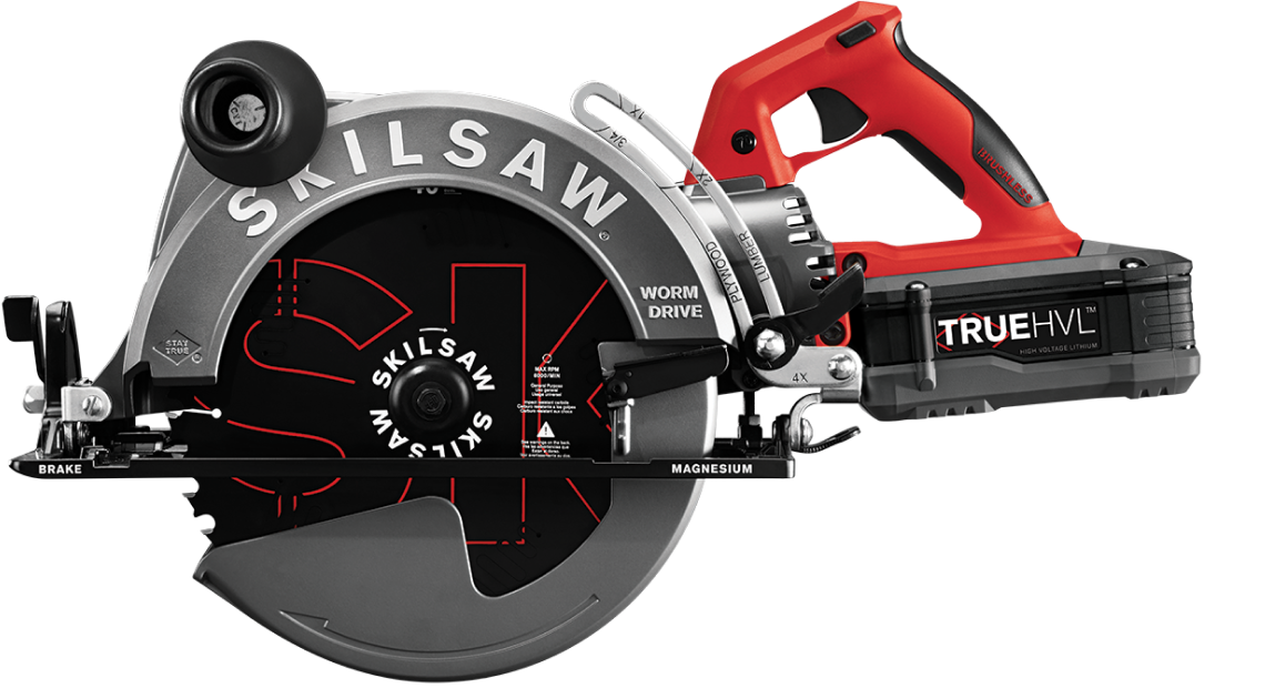 7-1/4 In. Cordless Worm Drive Saw powered by TRUE HVL™